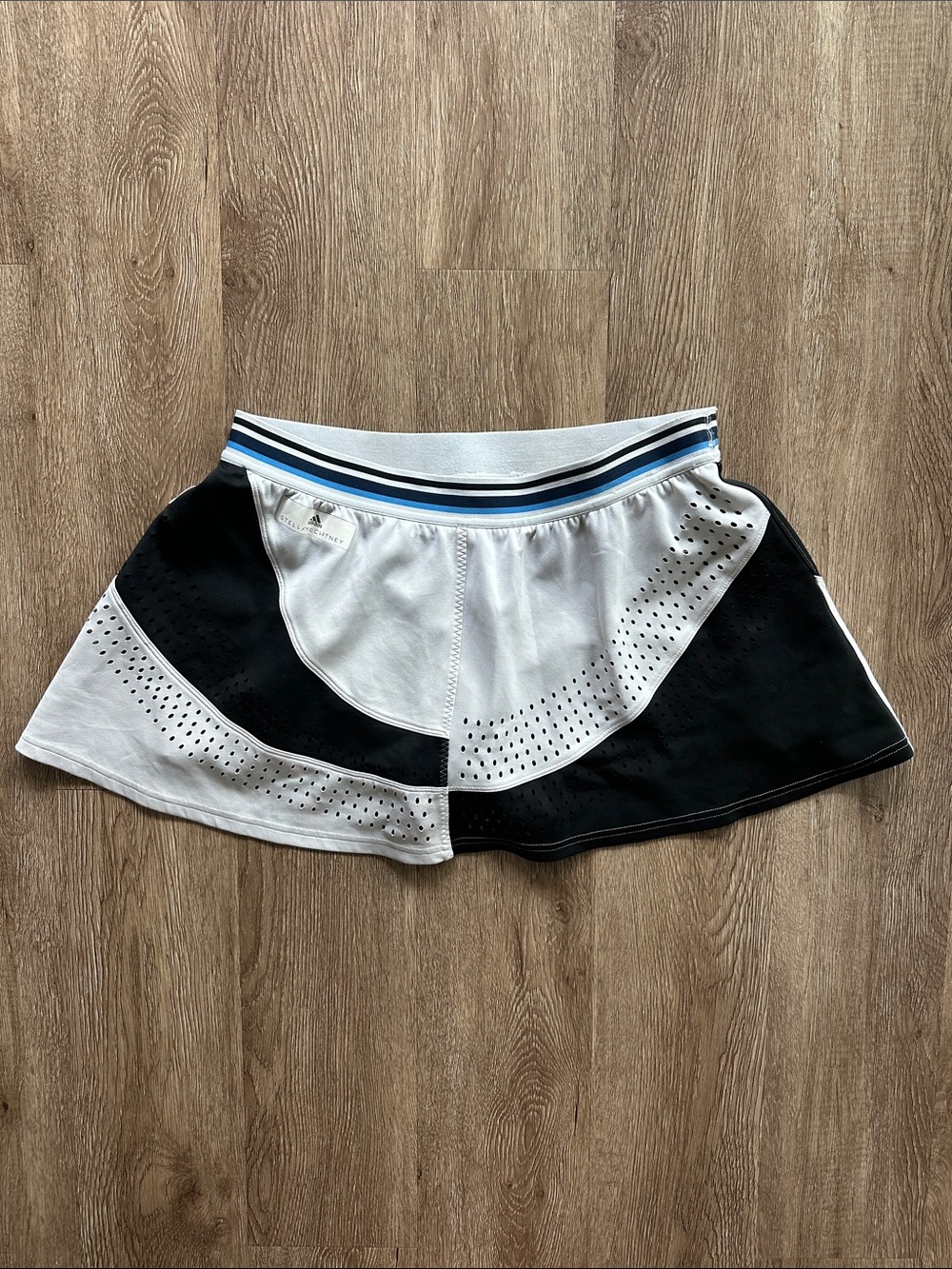 adidas Stella McCartney Barricade Tennis Skort Black & White Large